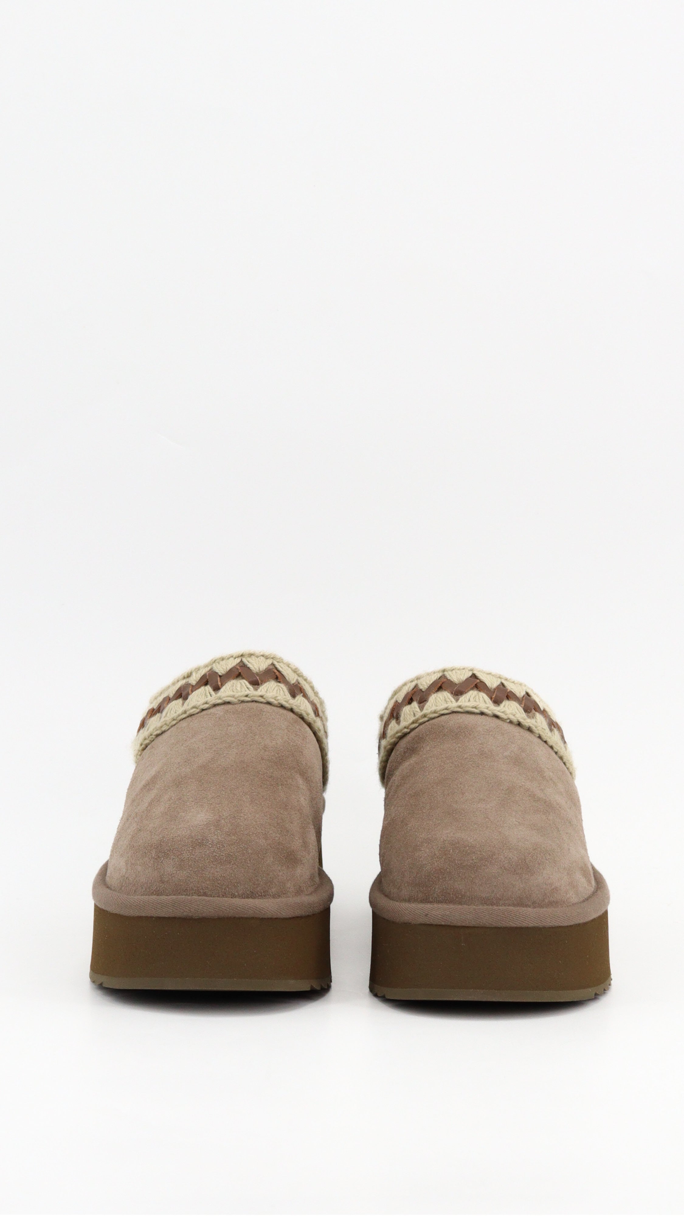 PLATFORM CLOG SUEDE LEATHER