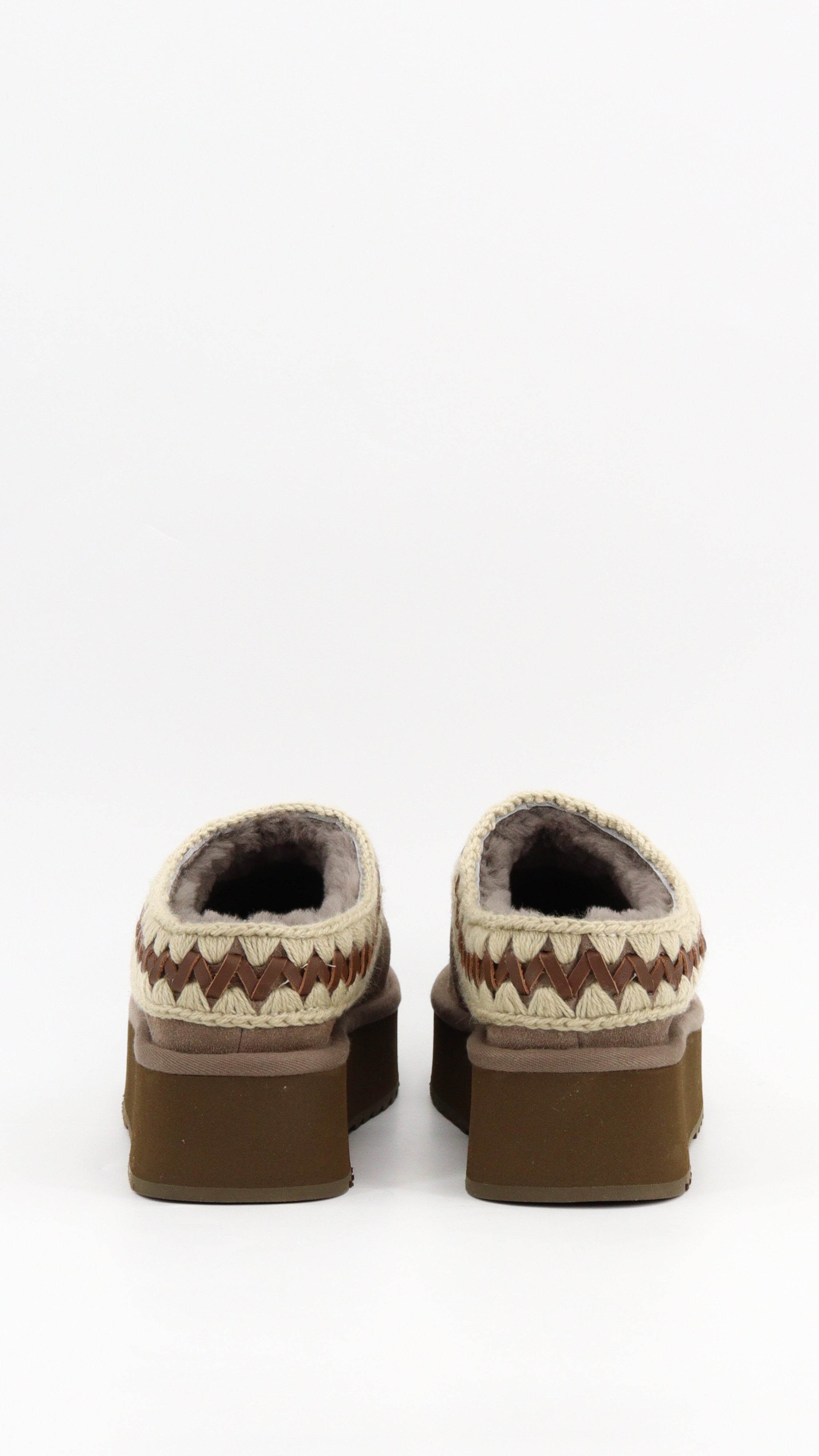 PLATFORM CLOG SUEDE LEATHER