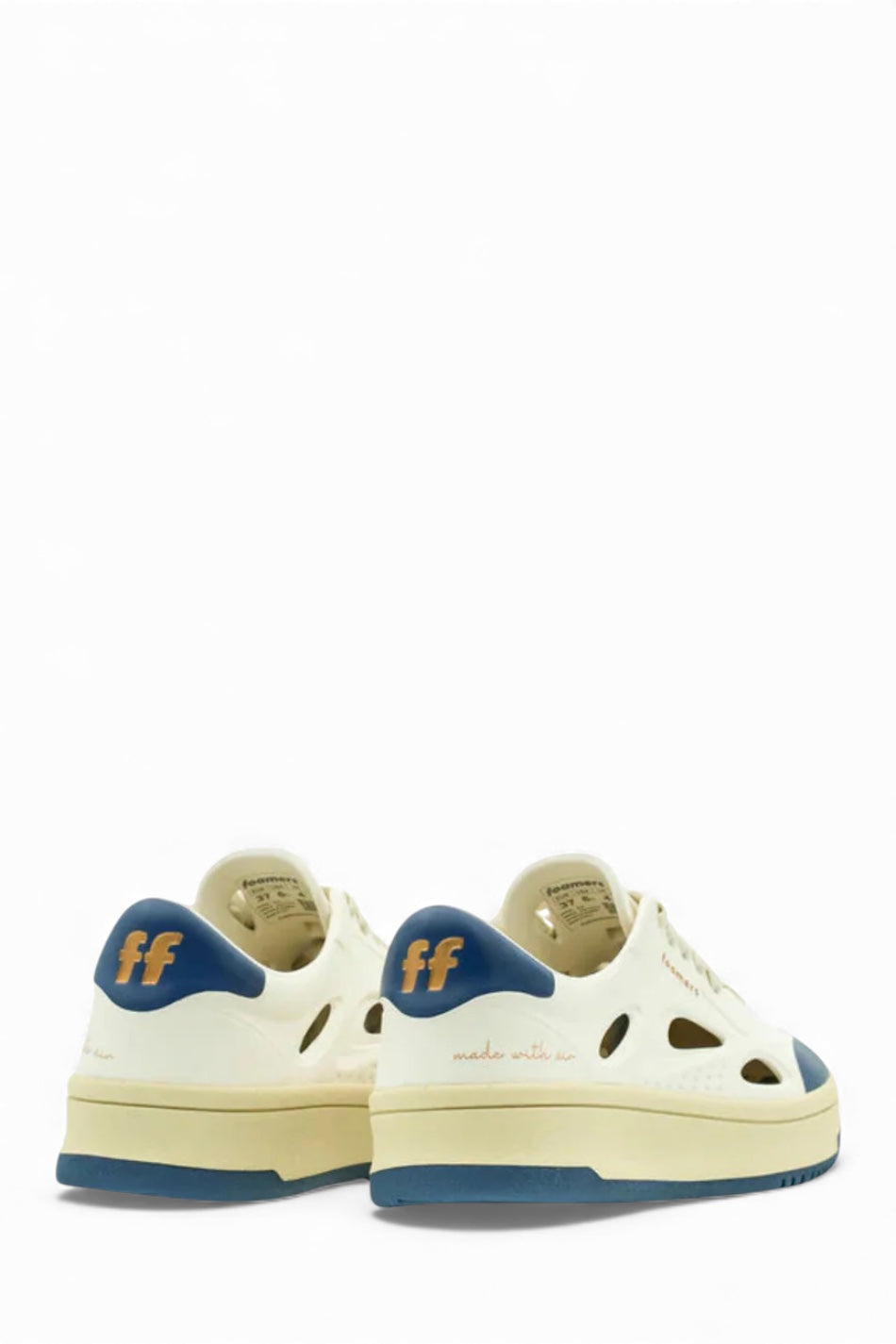 ⚤ FOAMERS SNEAKERS ICON WHITE-NAVY