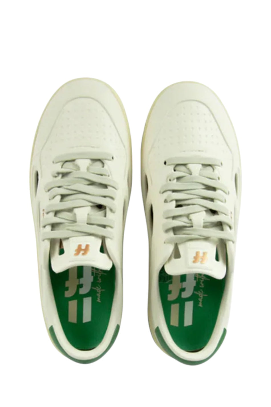 ⚤ FOAMERS SNEAKERS ICON WHITE/GREEN