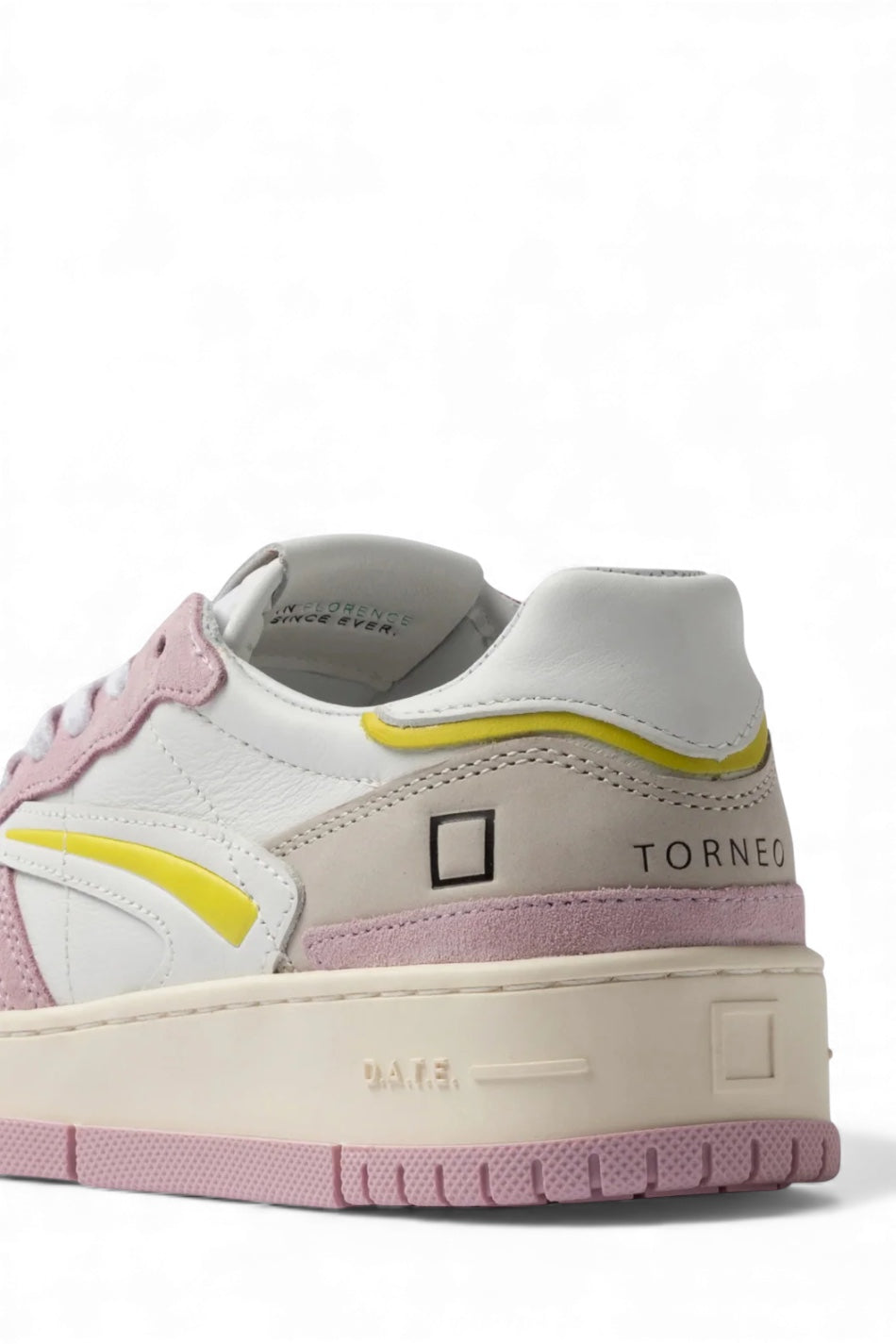 D.A.T.E. TORNEO PURE COLORED WHITE-PINK
