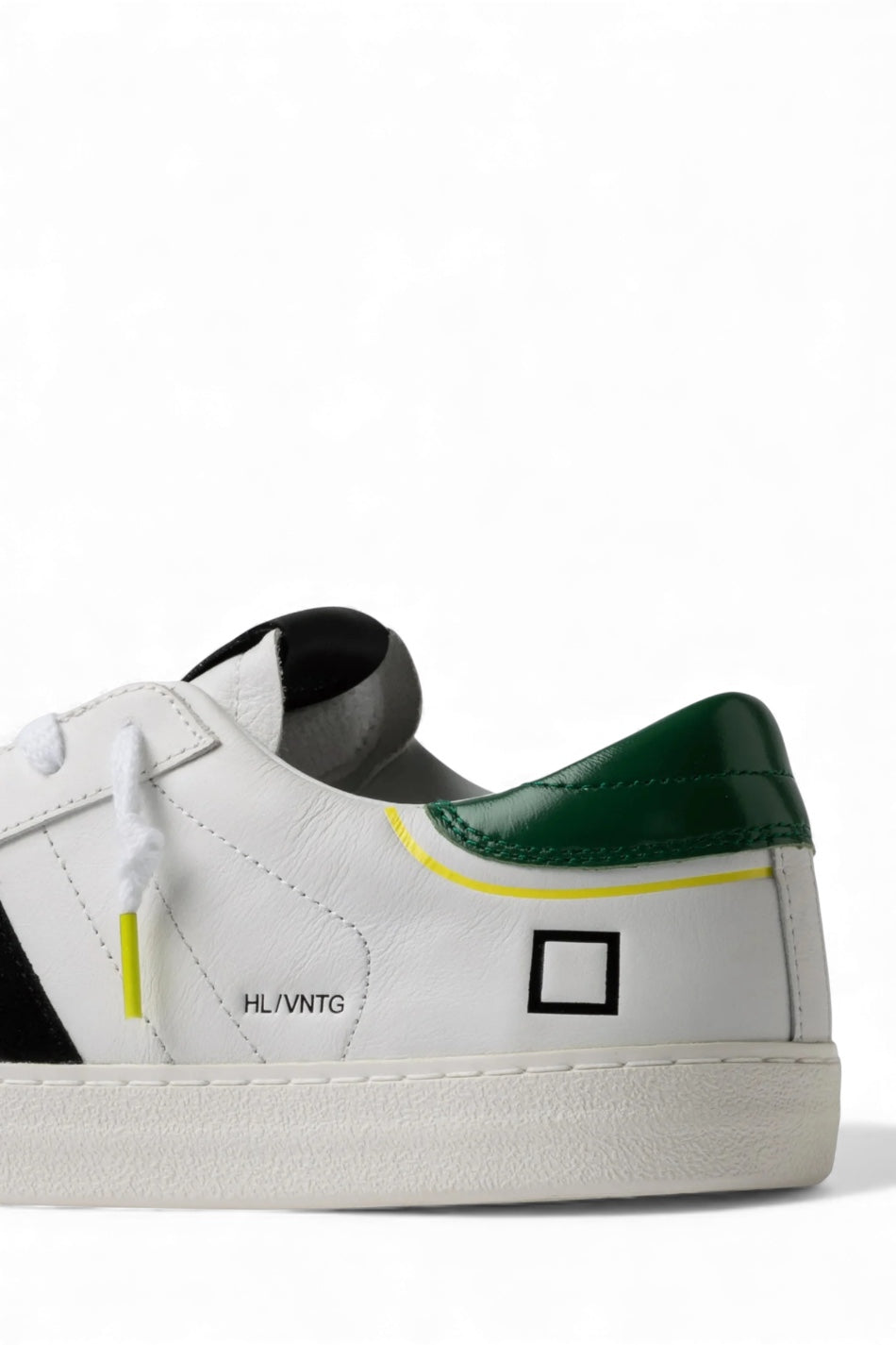 D.A.T.E. HILL LOW VINTAGE CALF WHITE-GREEN