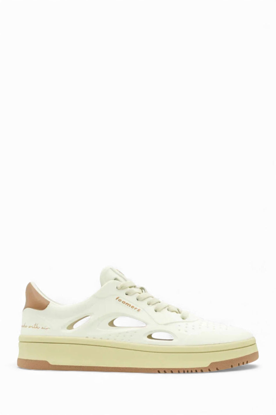 ⚤  FOAMERS SNEAKERS ICON OFF WHITE/TAUPE - F2006