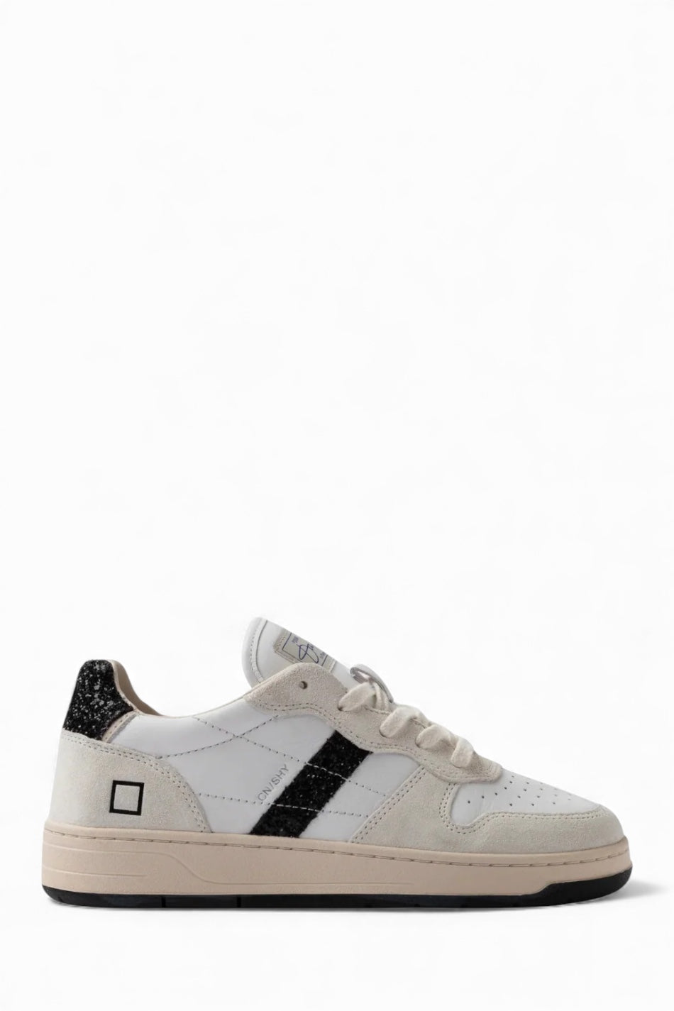 D.A.T.E. COURT SHINY WHITE-GL. BLACK