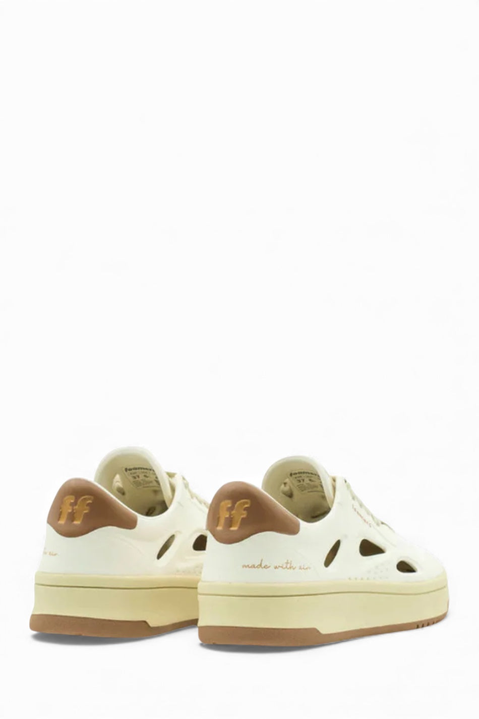 ⚤  FOAMERS SNEAKERS ICON OFF WHITE/TAUPE - F2006