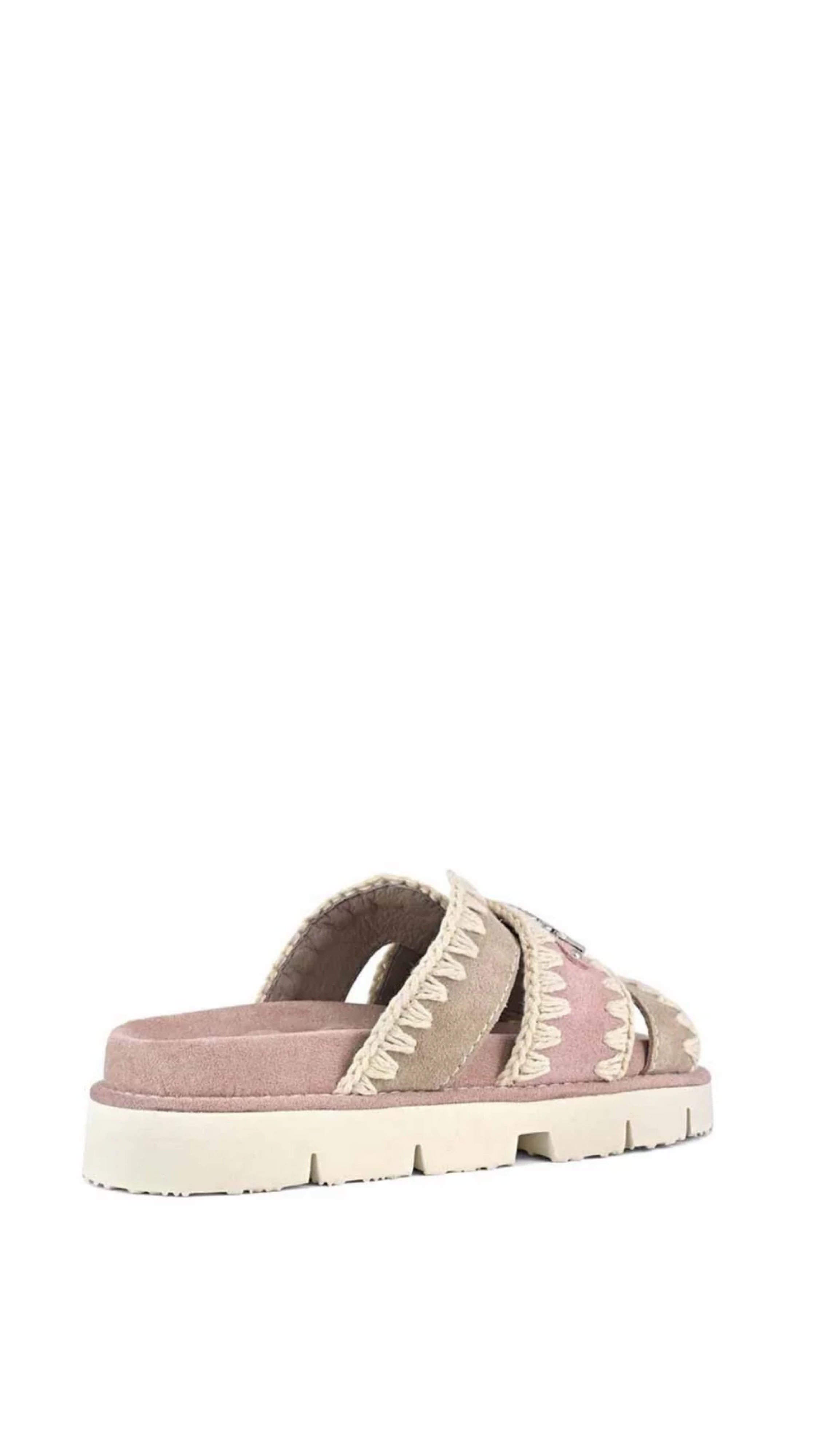 SANDAL BICOLOR METAL LOGO