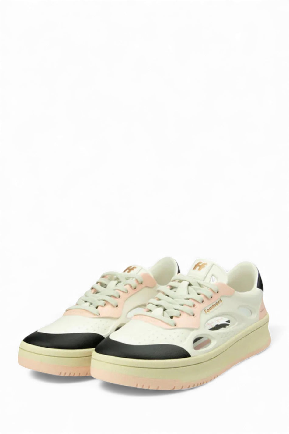 ⚤ FOAMERS SNEAKERS ICON BIANCO/BEIGE/ROSA/NERO - F5025