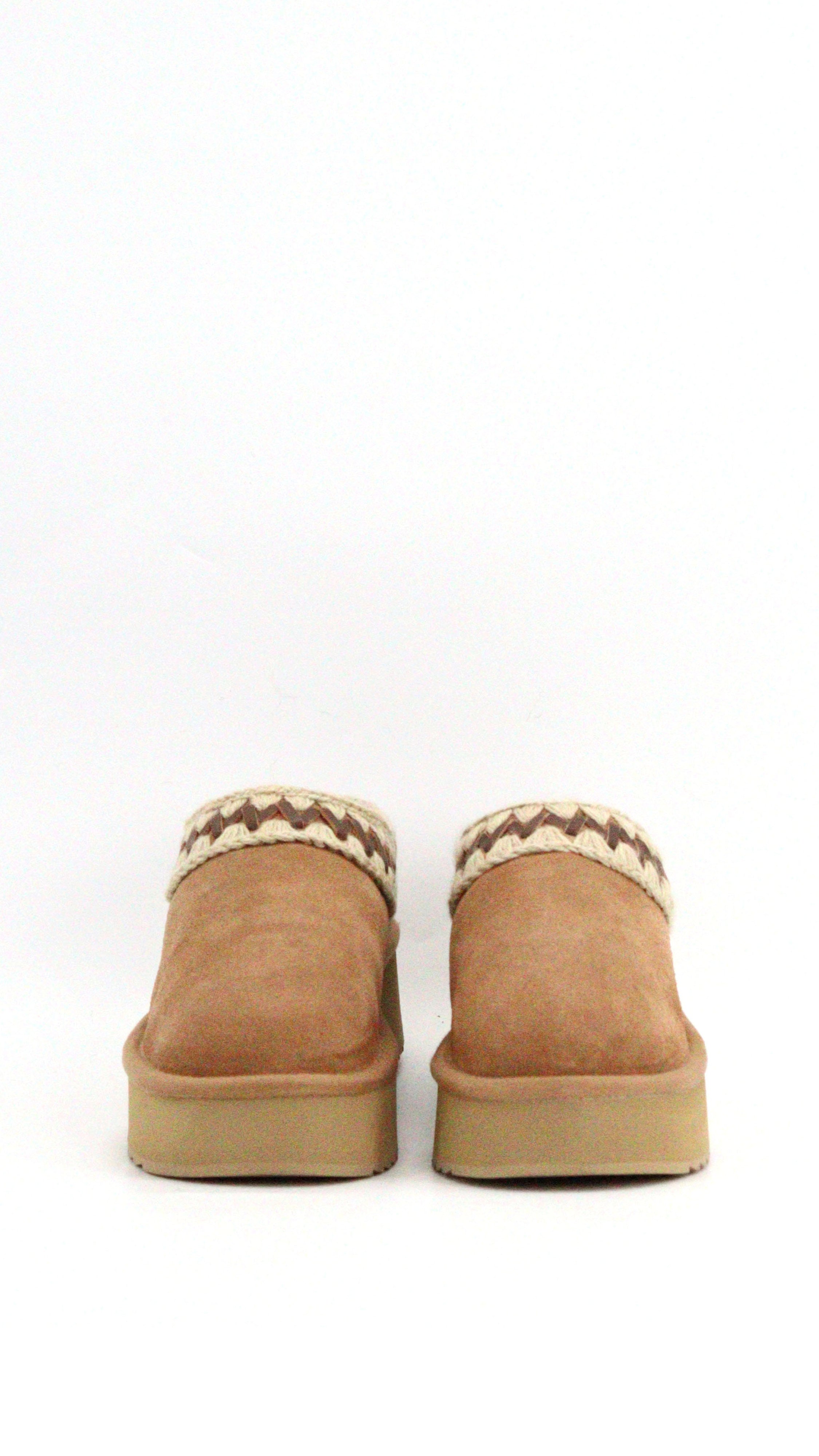 PLATFORM CLOG SUEDE