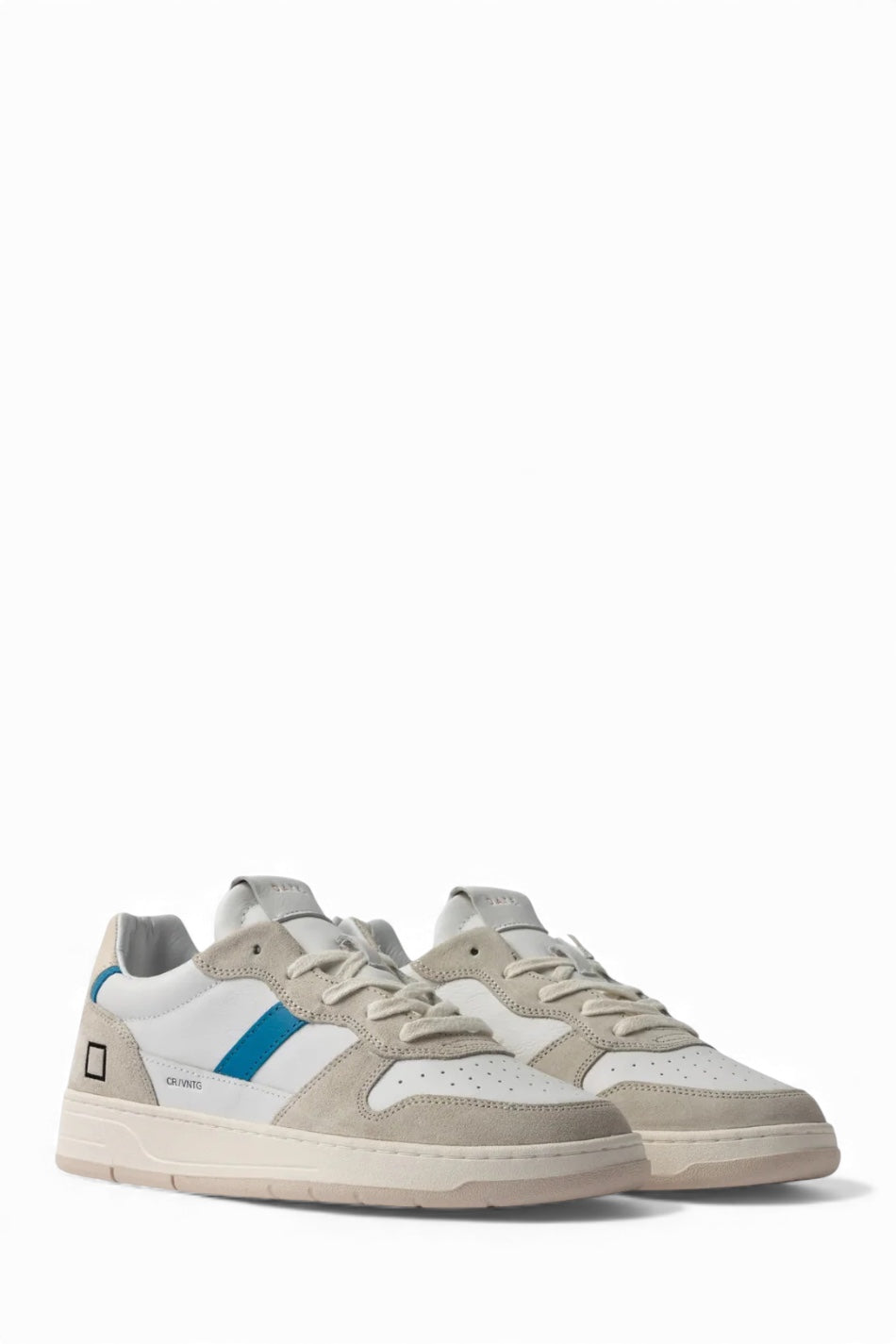 D.A.T.E. COURT 2.0 VINTAGE CALF WHITE-BLUETTE