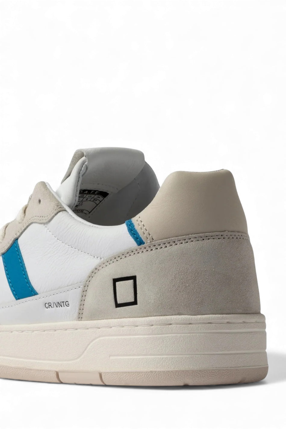 D.A.T.E. COURT 2.0 VINTAGE CALF WHITE-BLUETTE
