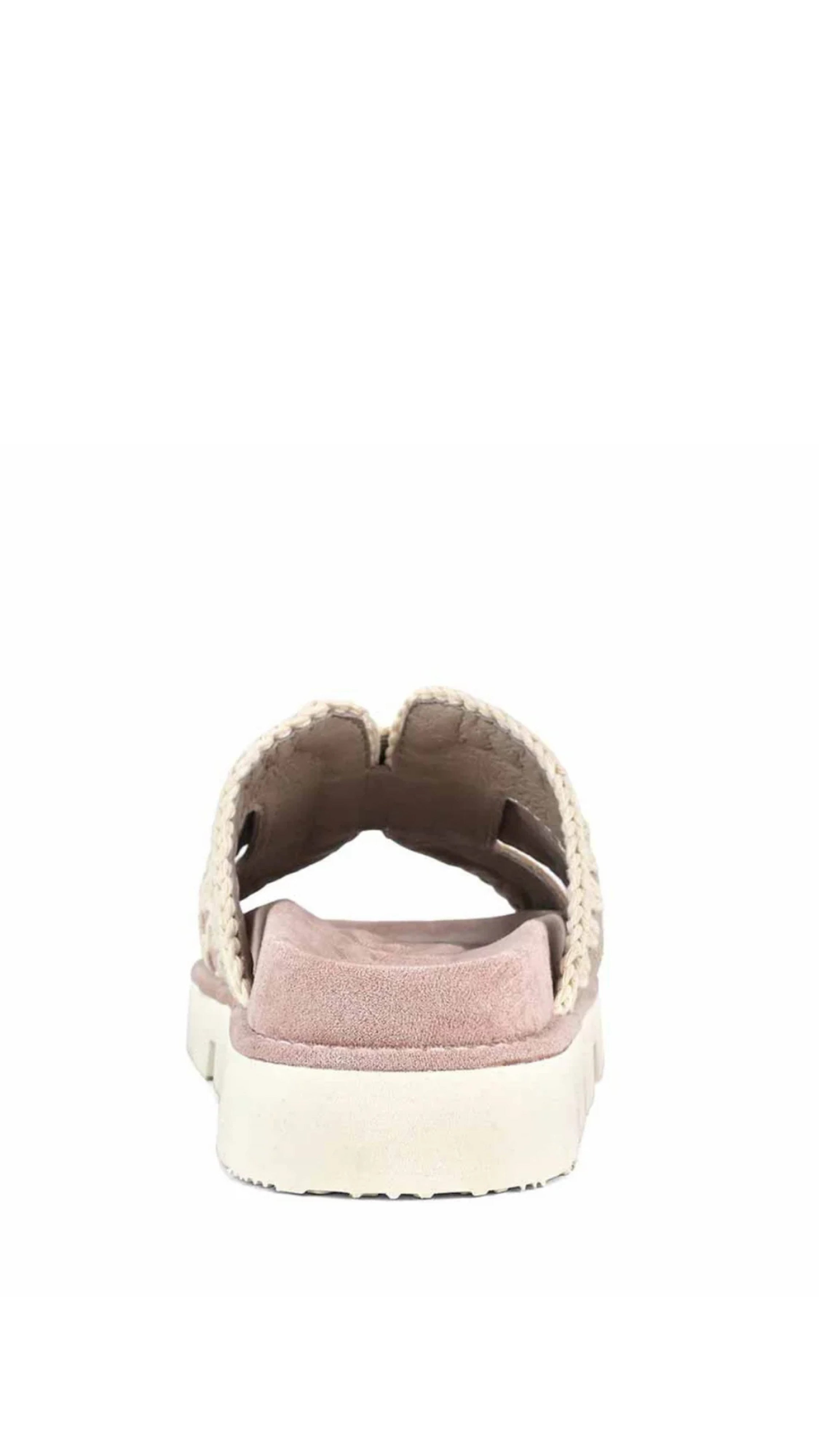 SANDAL BICOLOR METAL LOGO