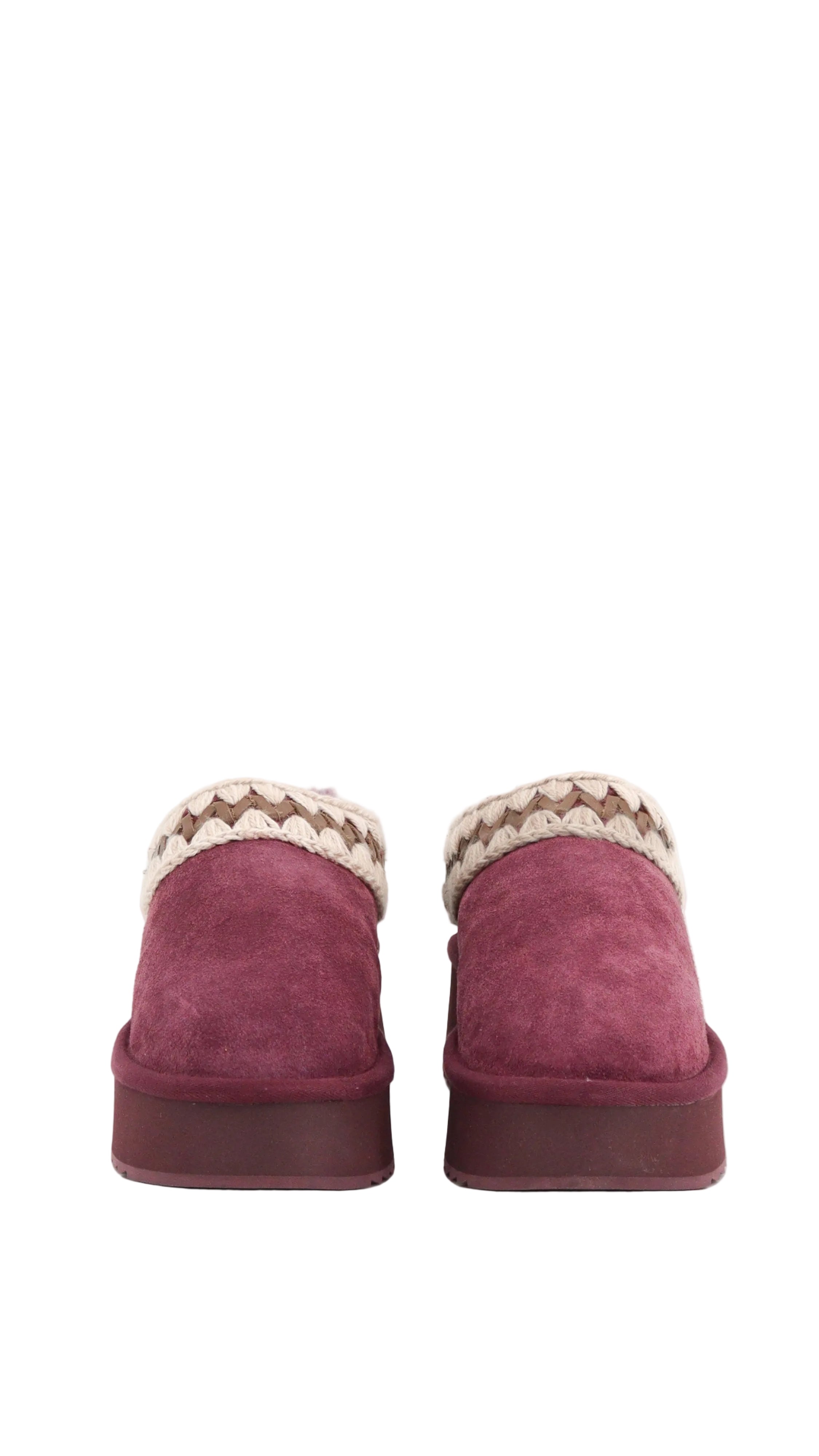 PLATFORM CLOG SUEDE LEATHER