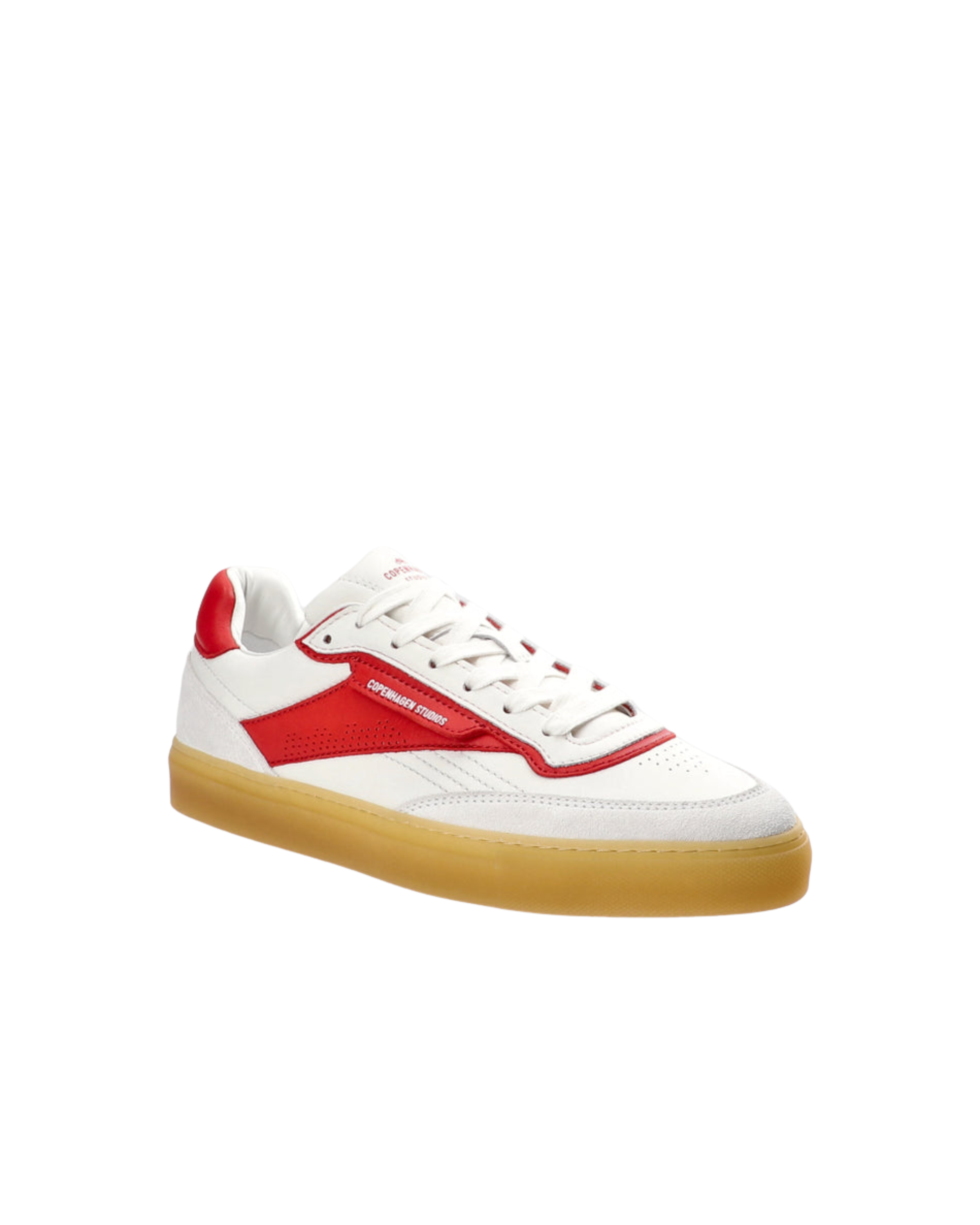 CPH90 LEATHER MIX WHITE RED