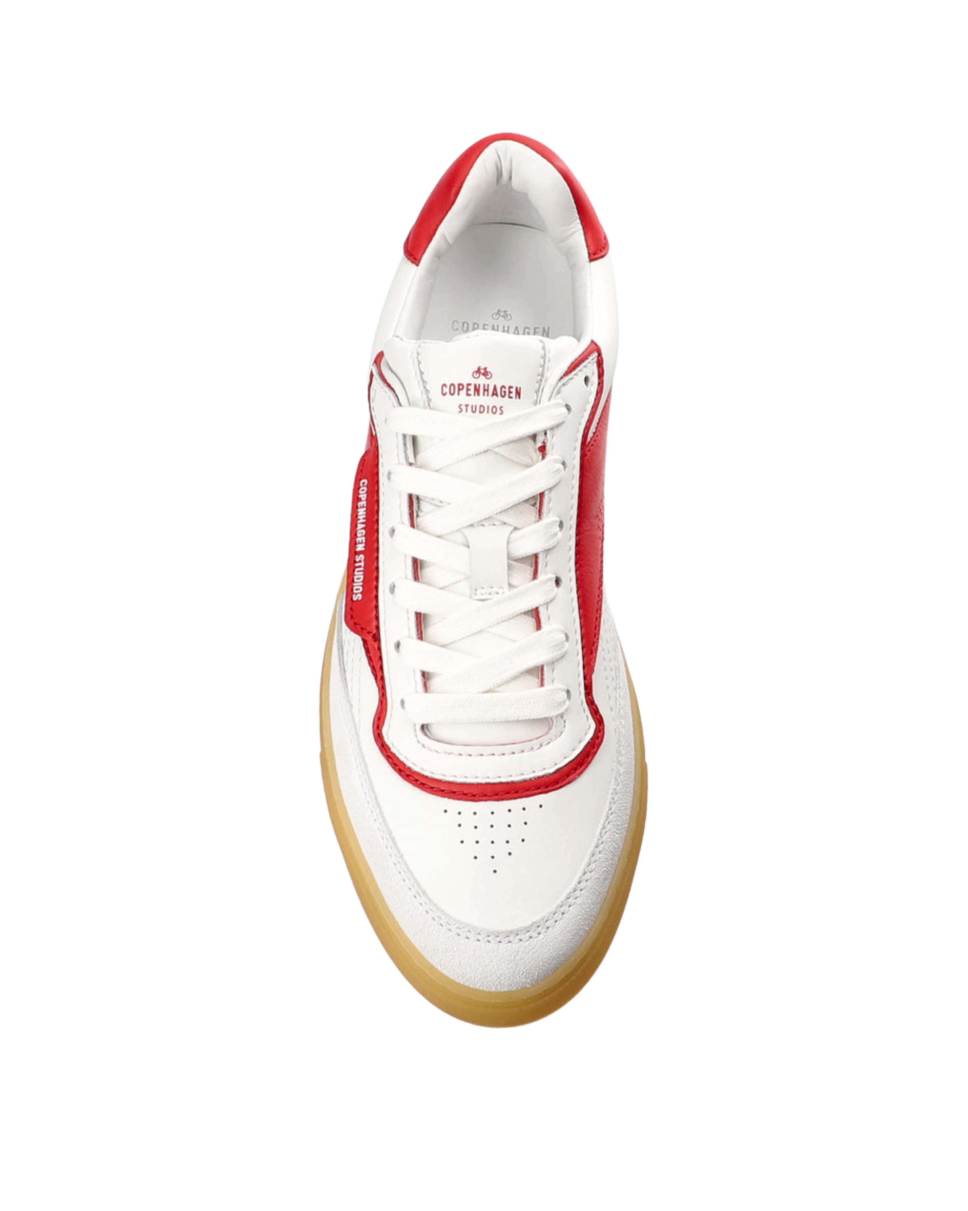 CPH90 LEATHER MIX WHITE RED