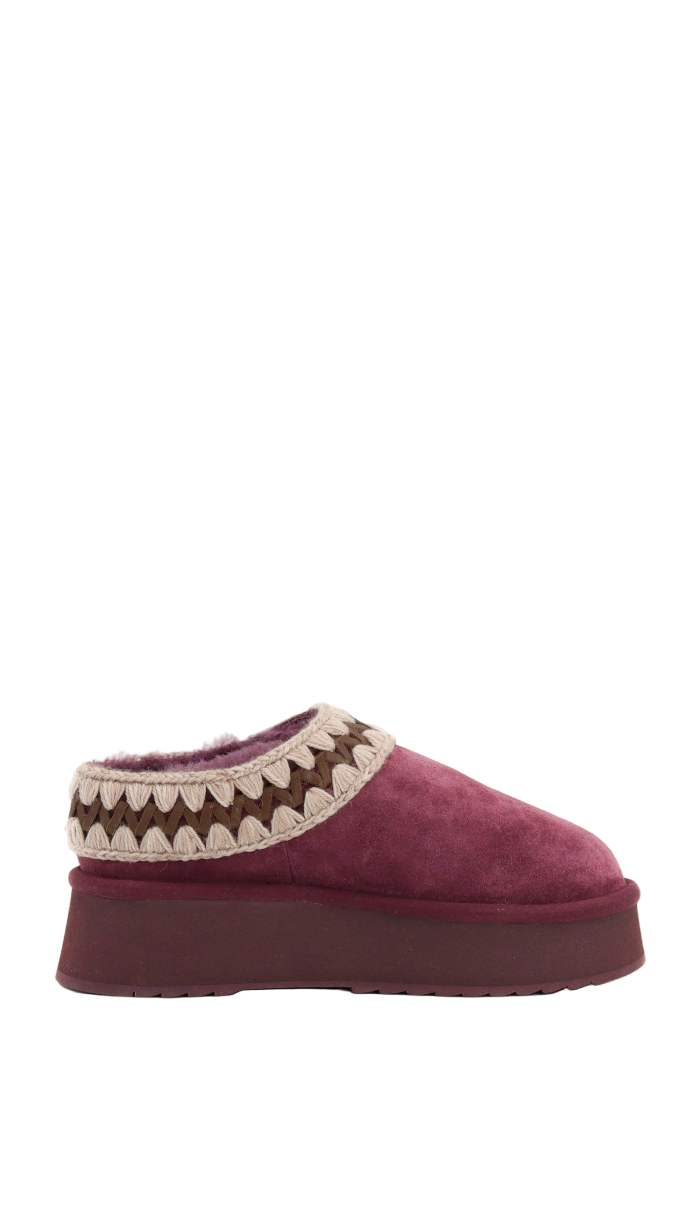 PLATFORM CLOG SUEDE LEATHER