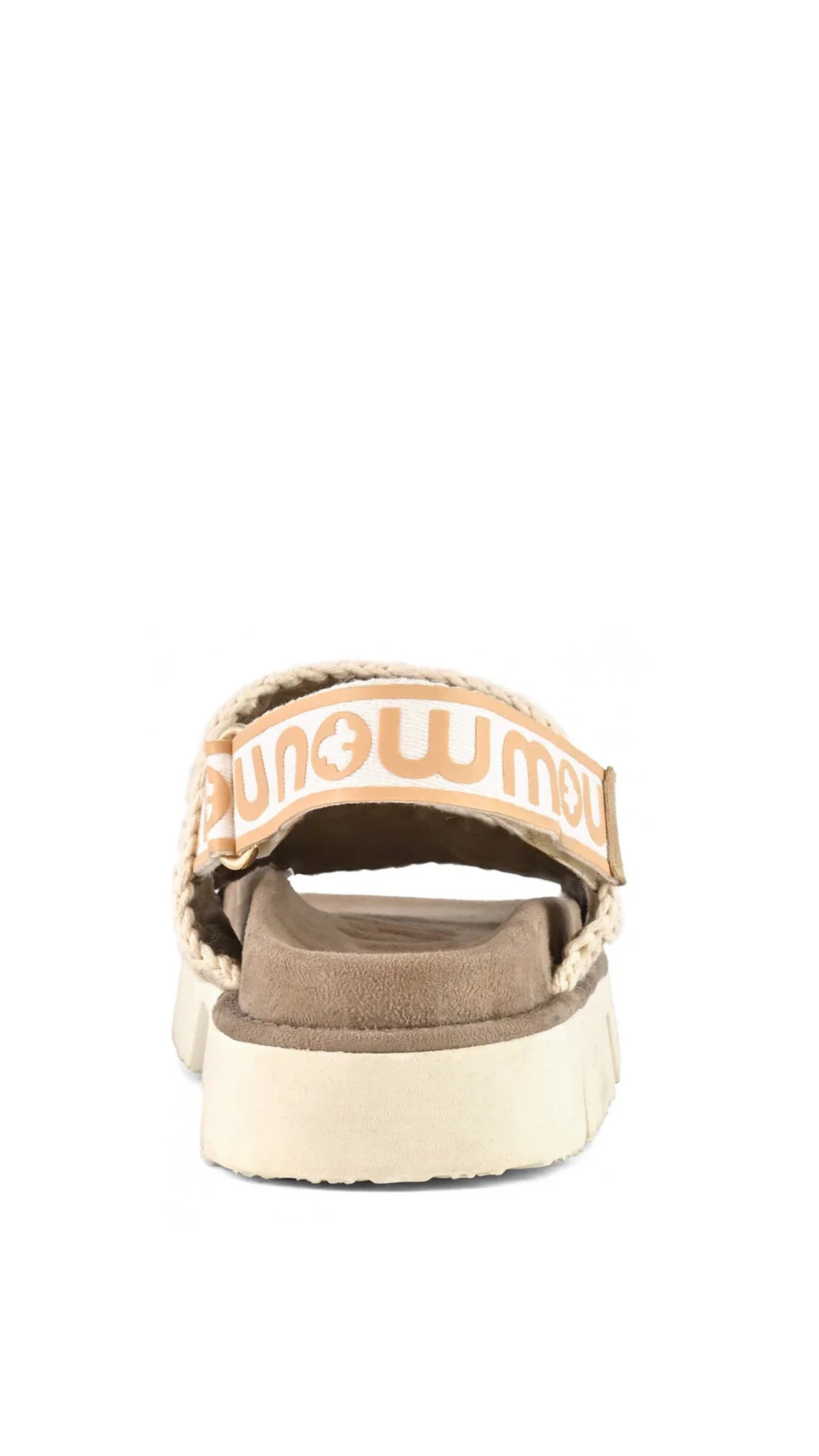 BIO SANDAL BACK STRAP SUEDE & LEATHER LOGO