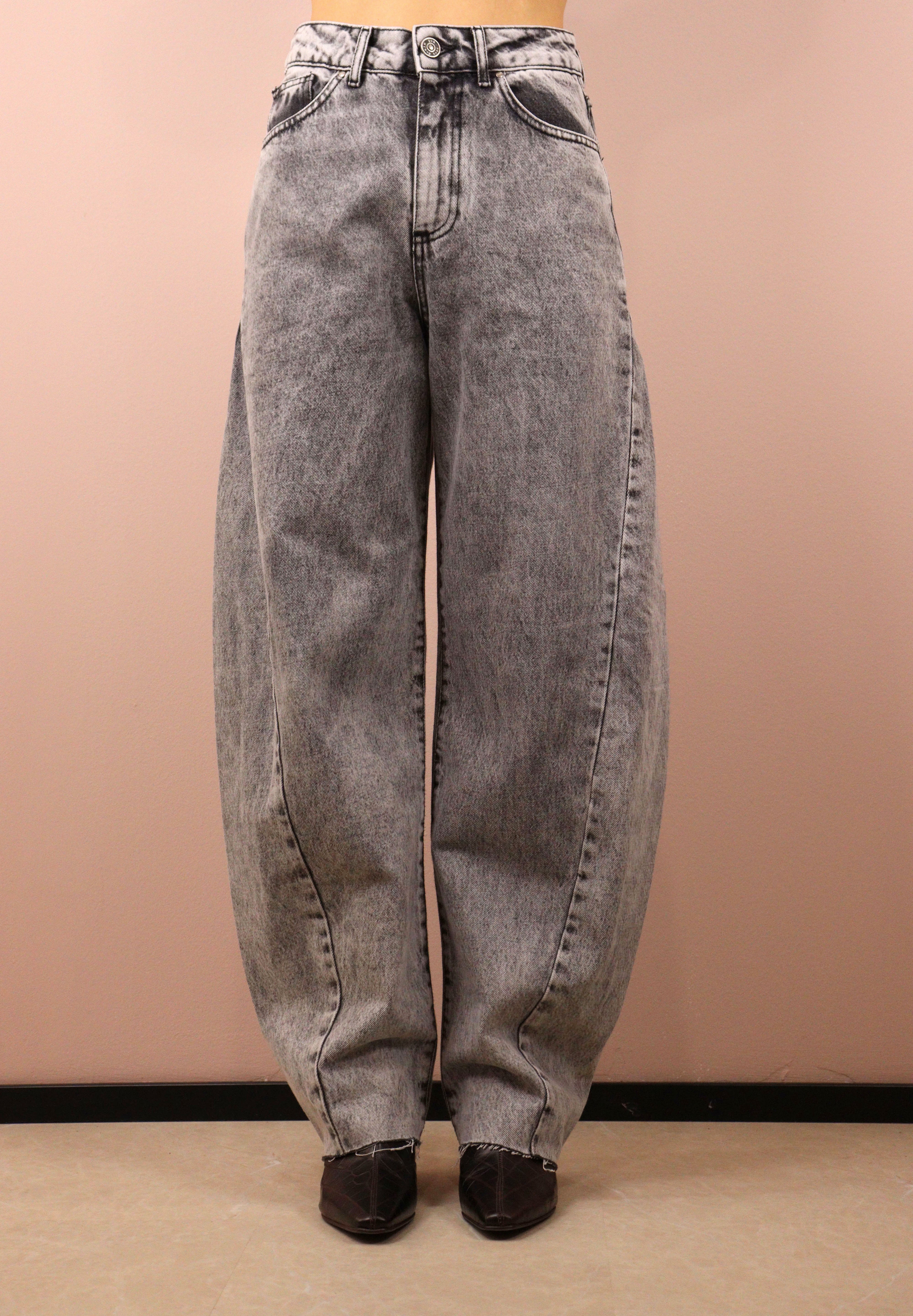 GOD SAVE DENIM - NEMESI-1  PANTALONE EFFETTO DENIM DÈLAVÈ IN COTONE