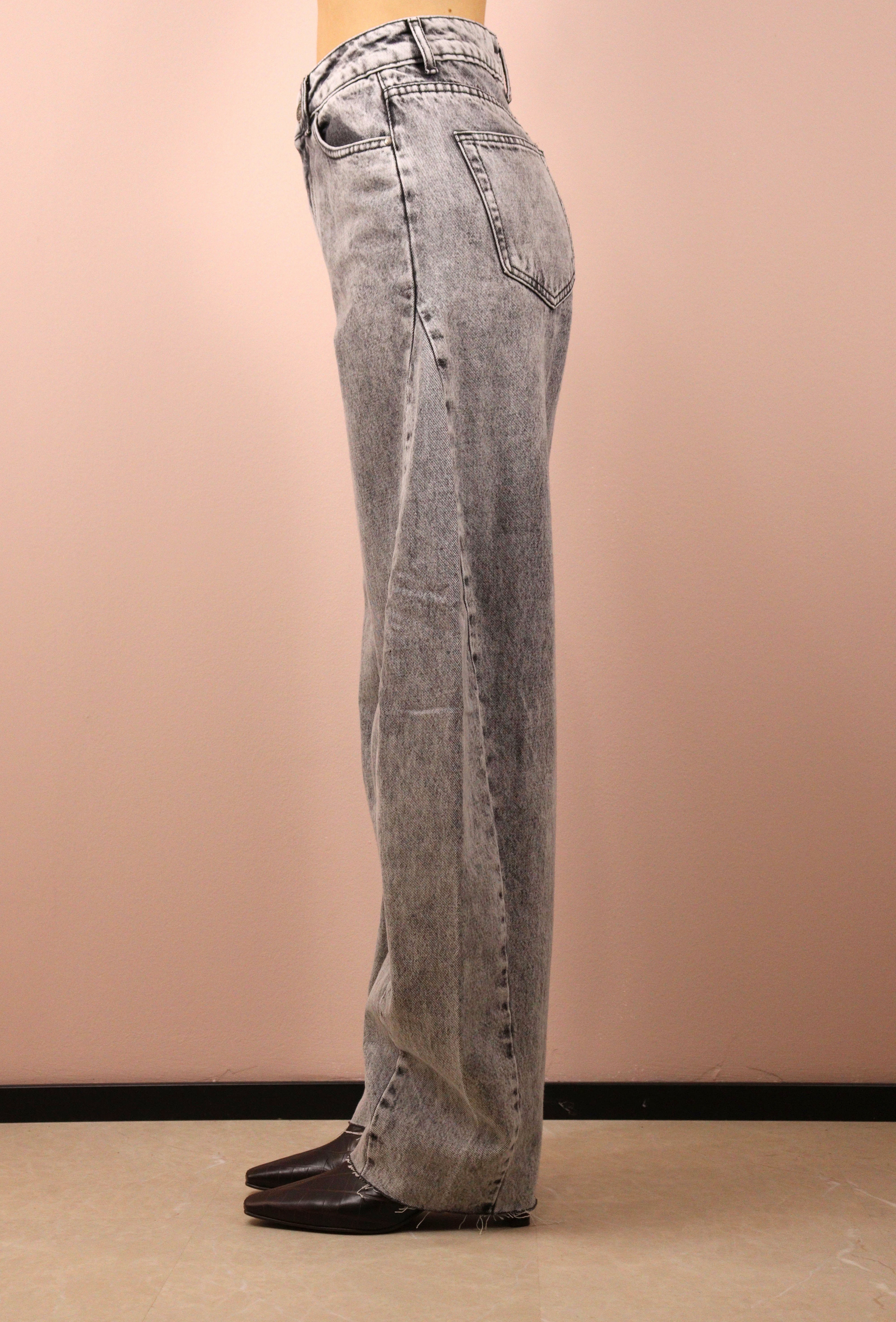 GOD SAVE DENIM - NEMESI-1  PANTALONE EFFETTO DENIM DÈLAVÈ IN COTONE