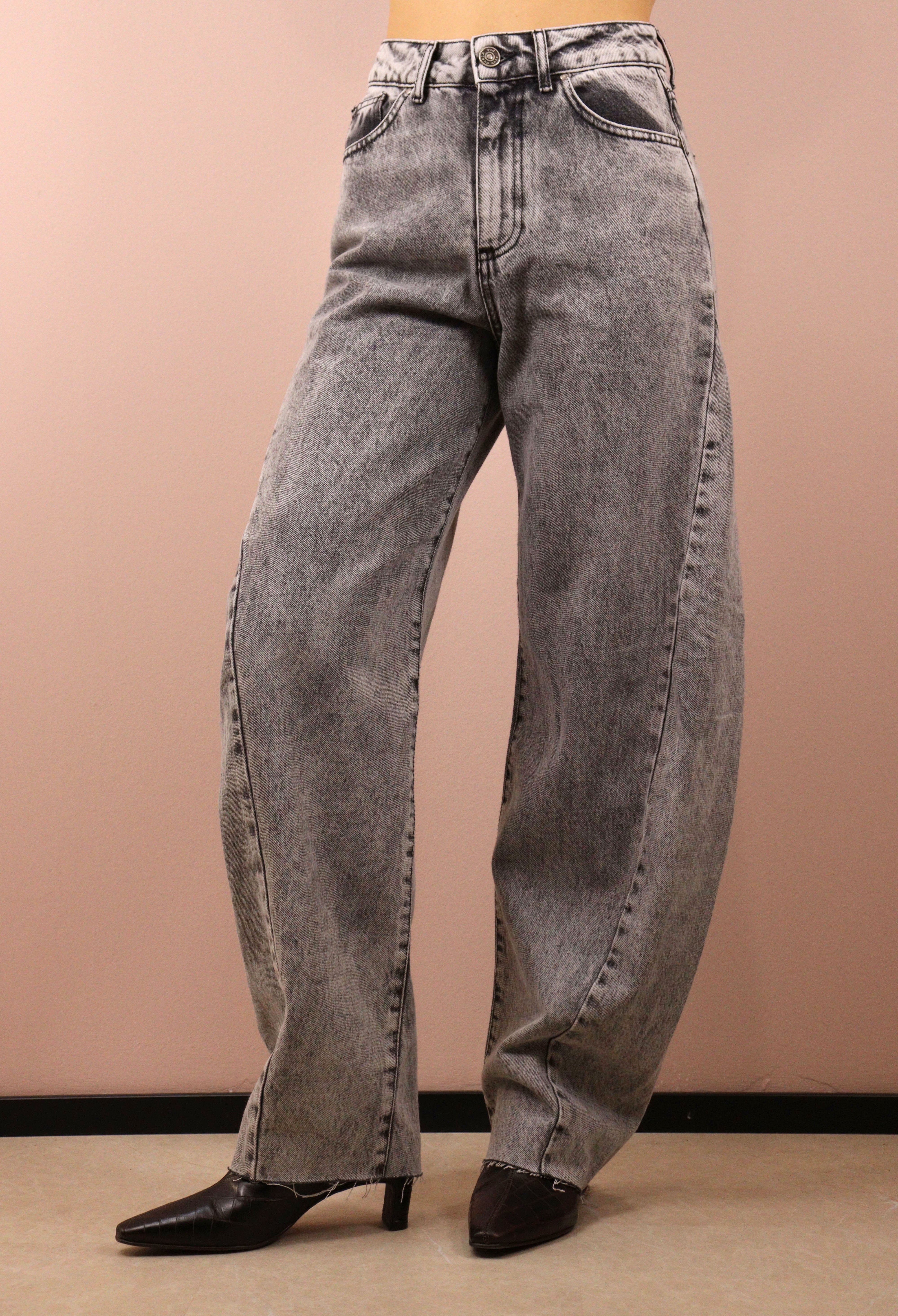 GOD SAVE DENIM - NEMESI-1  PANTALONE EFFETTO DENIM DÈLAVÈ IN COTONE