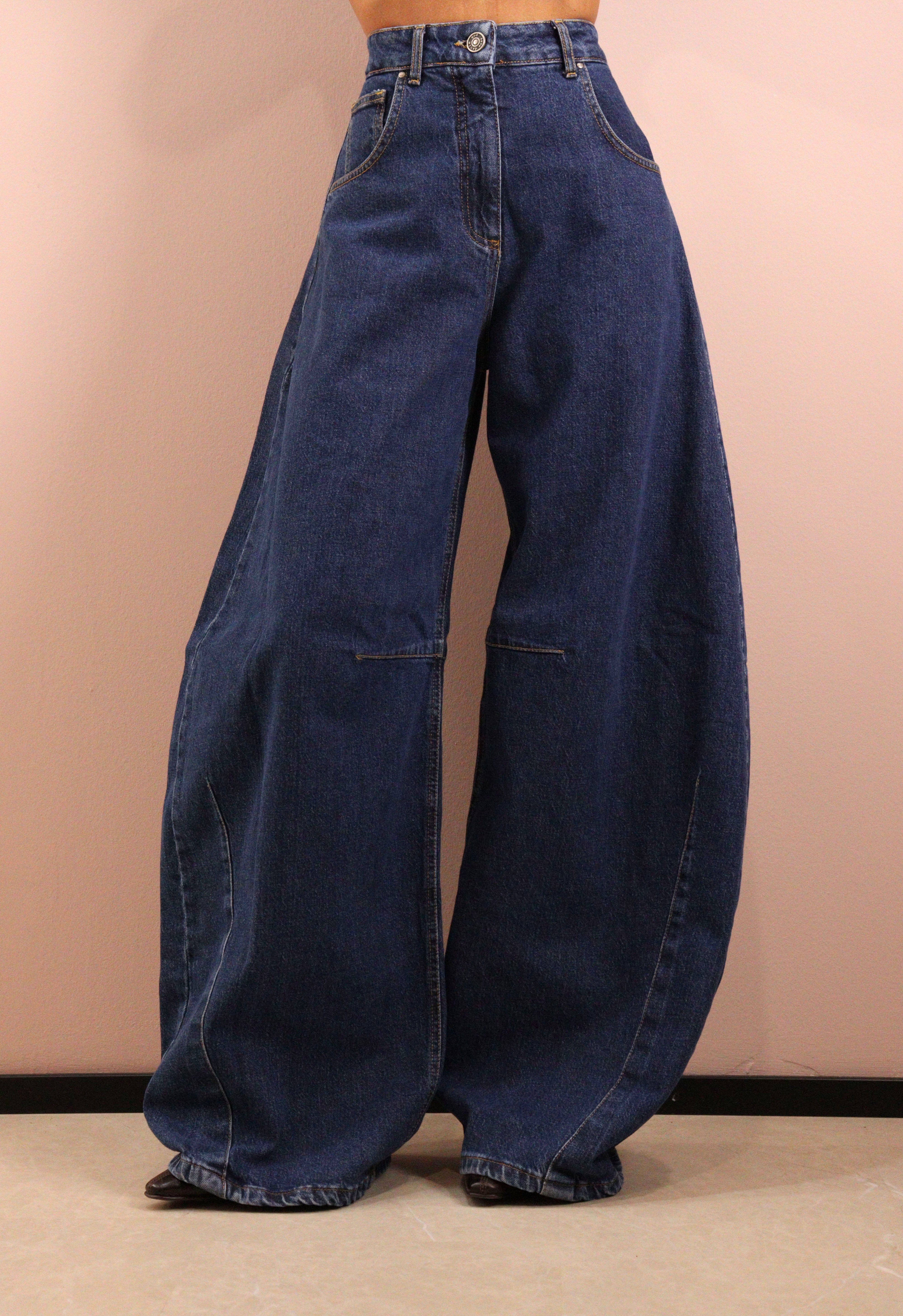 GOD SAVE DENIM - IRIDE-7 PANTALONE BALLON DENIM IN COTONE