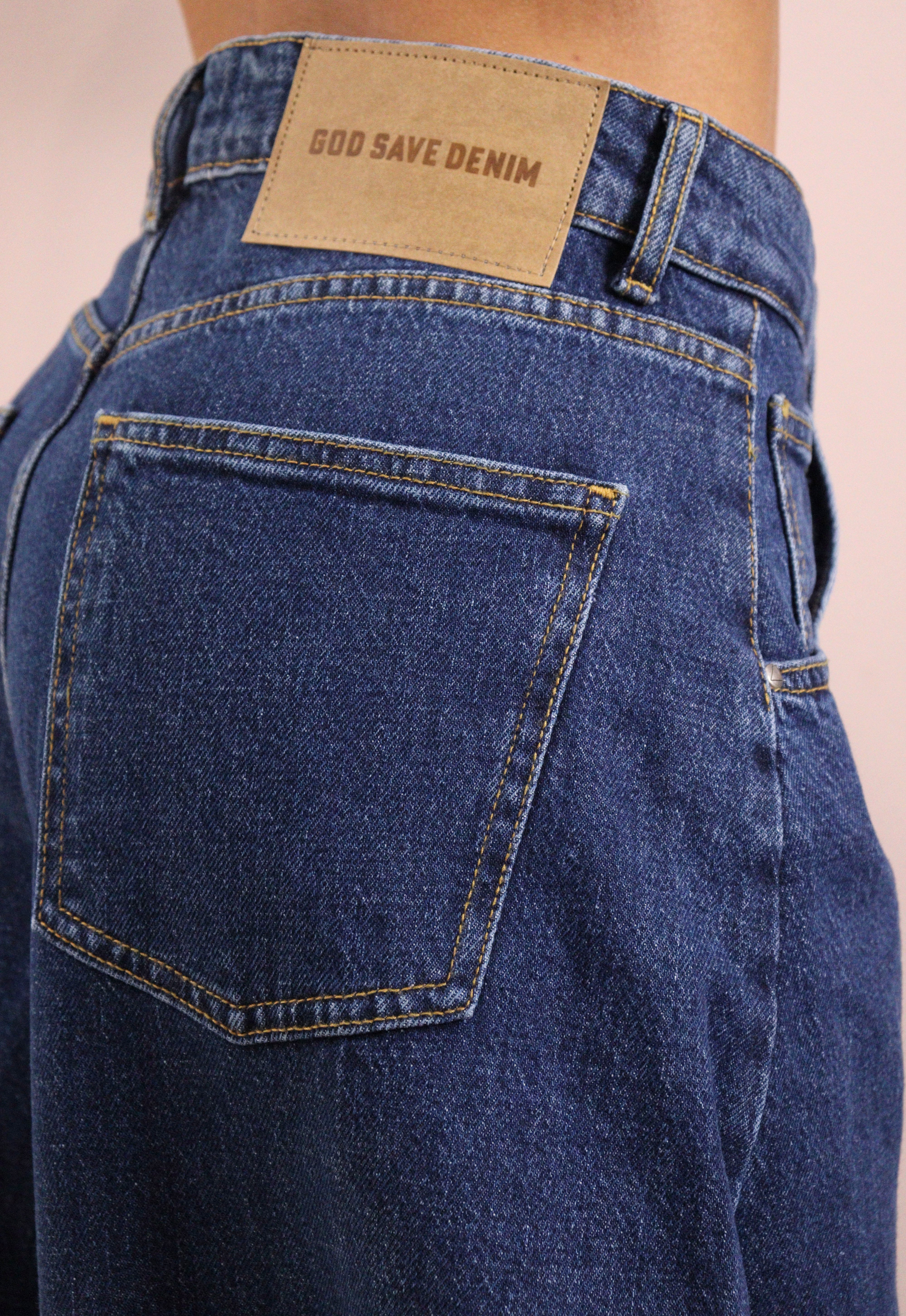 GOD SAVE DENIM - IRIDE-7 PANTALONE BALLON DENIM IN COTONE