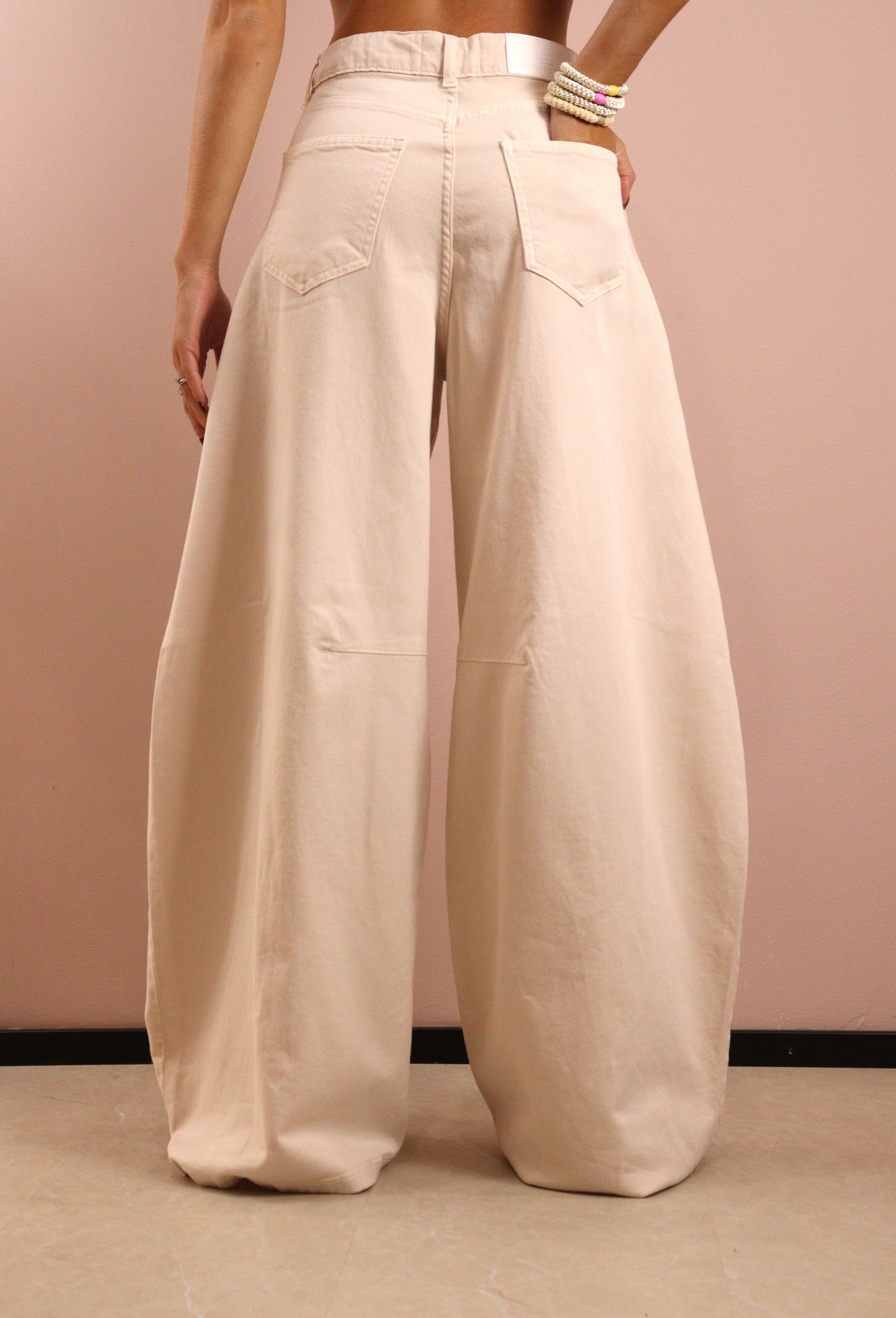 GOD SAVE DENIM - IRIDE-9 PANTALONE BALLON DENIM IN COTONE ECRU