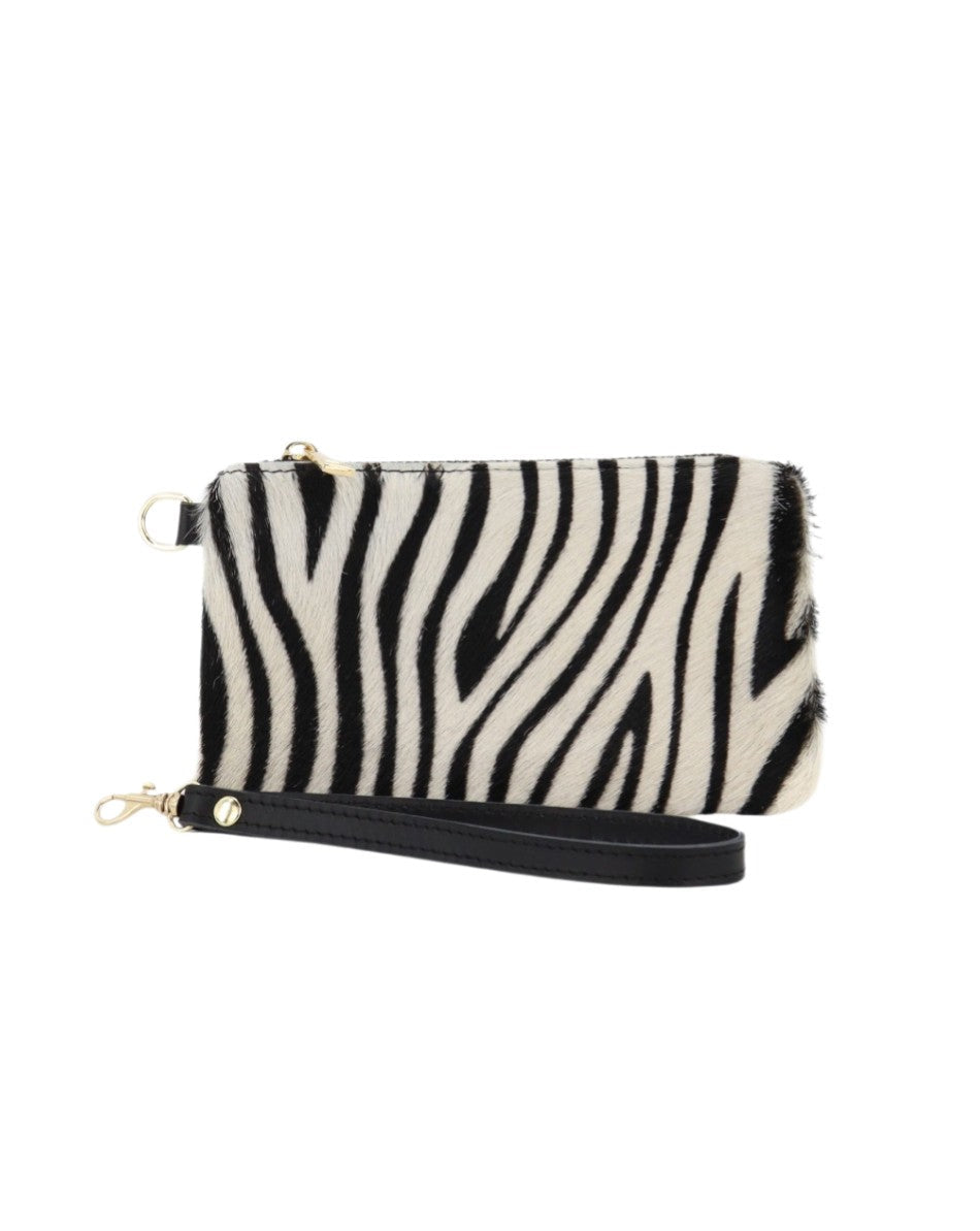 LABEL FEMME POCHETTE IN CAVALLINO ZEBRA CLASSICA