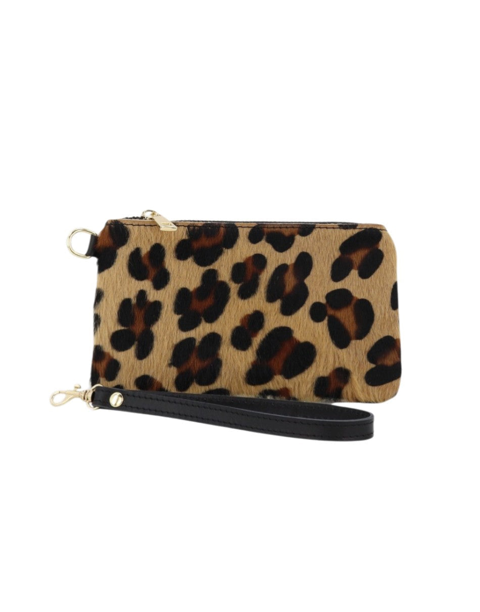 LABEL FEMME POCHETTE IN CAVALLINO LEOPARDO CLASSICO