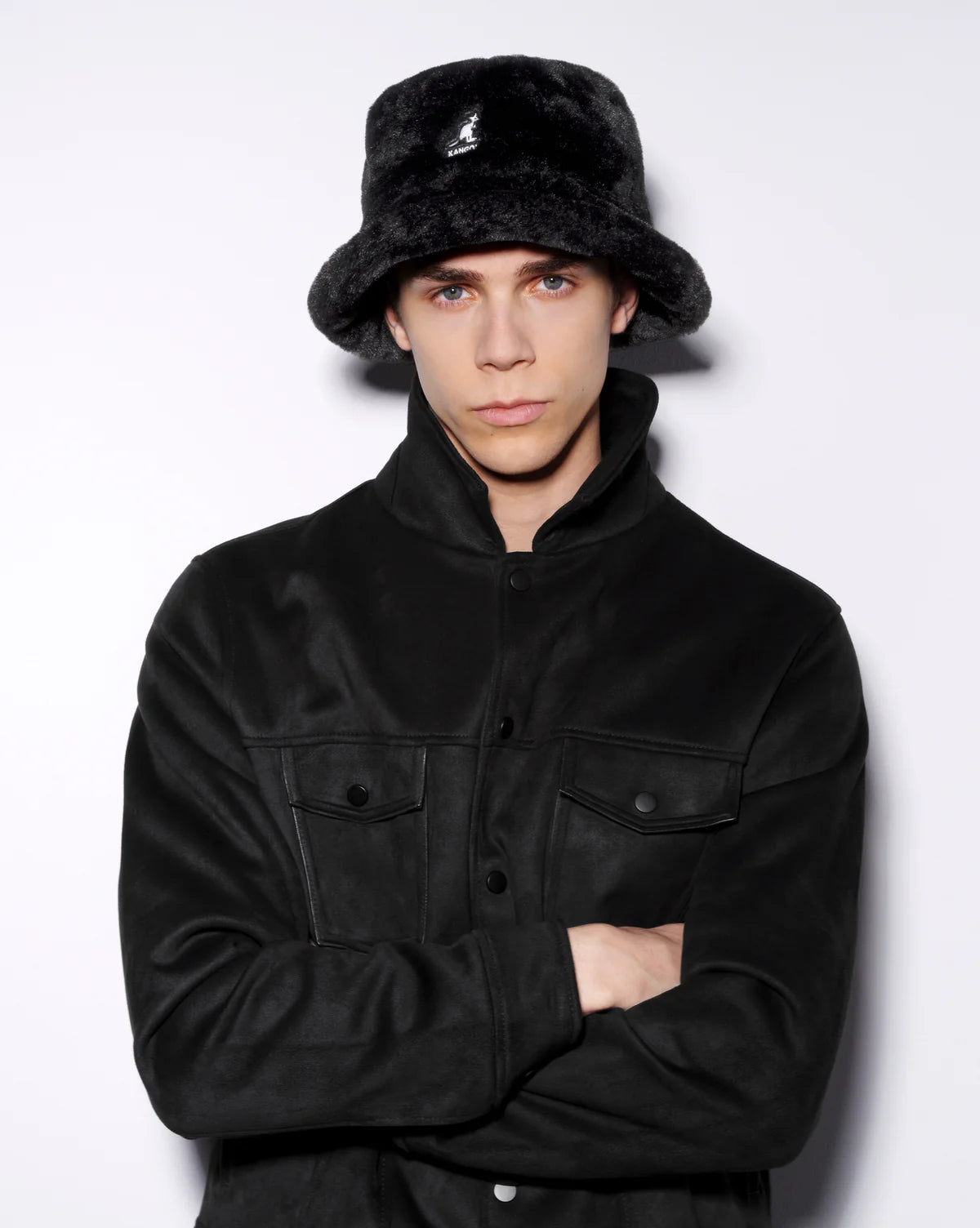 KANGOL - BUCKET IN PELLICCIA