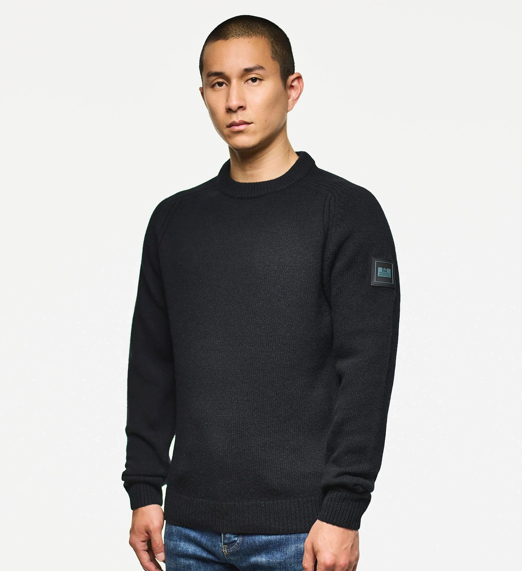WEEKEND OFFENDER – MAGLIONE DI LANA ZAGREB BLACK