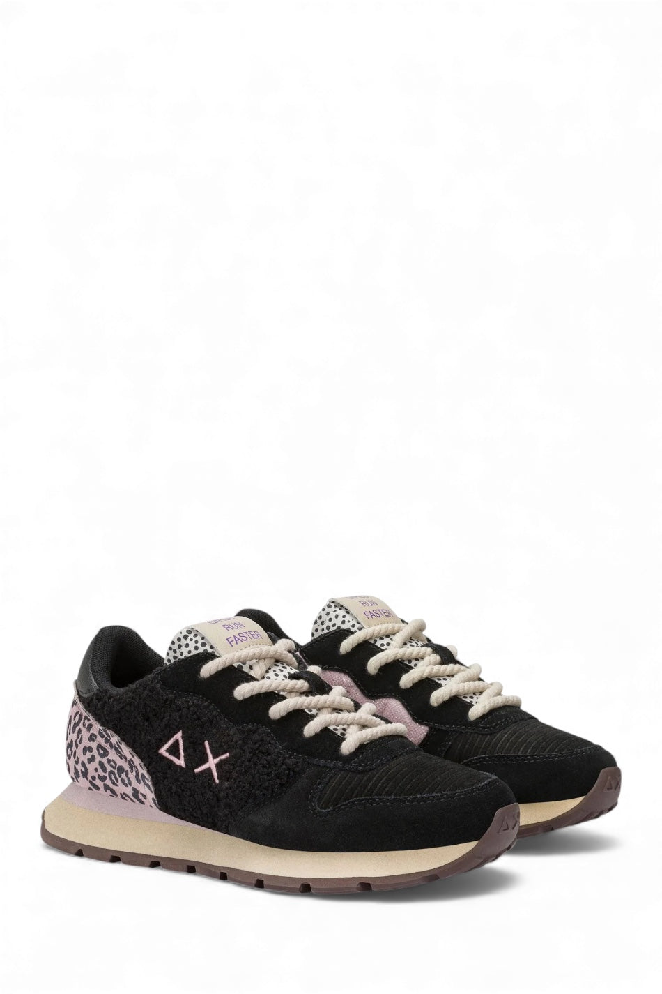 SUN68 ALLY WINTER IN SUEDE E TEDDY NERO