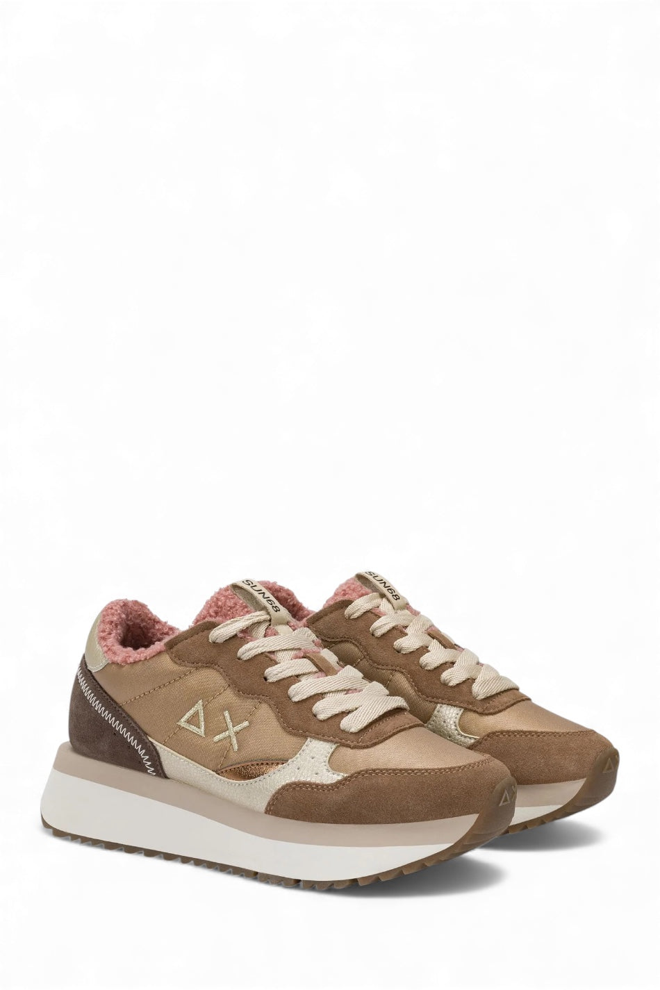 SUN68 BIG ALLY TEDDY IN NYLON E SUEDE VOLPE