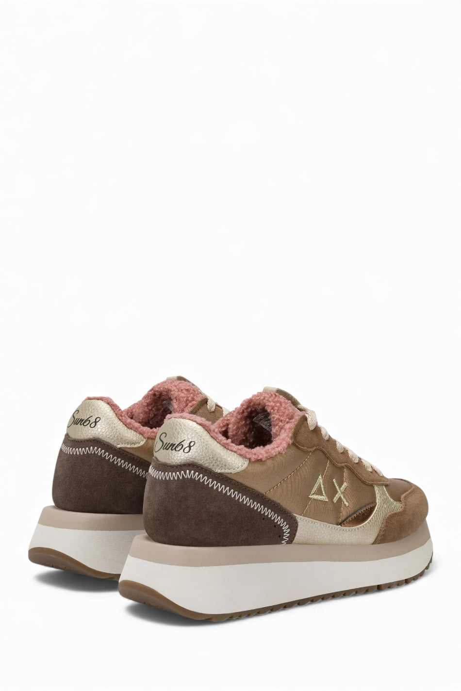 SUN68 BIG ALLY TEDDY IN NYLON E SUEDE VOLPE