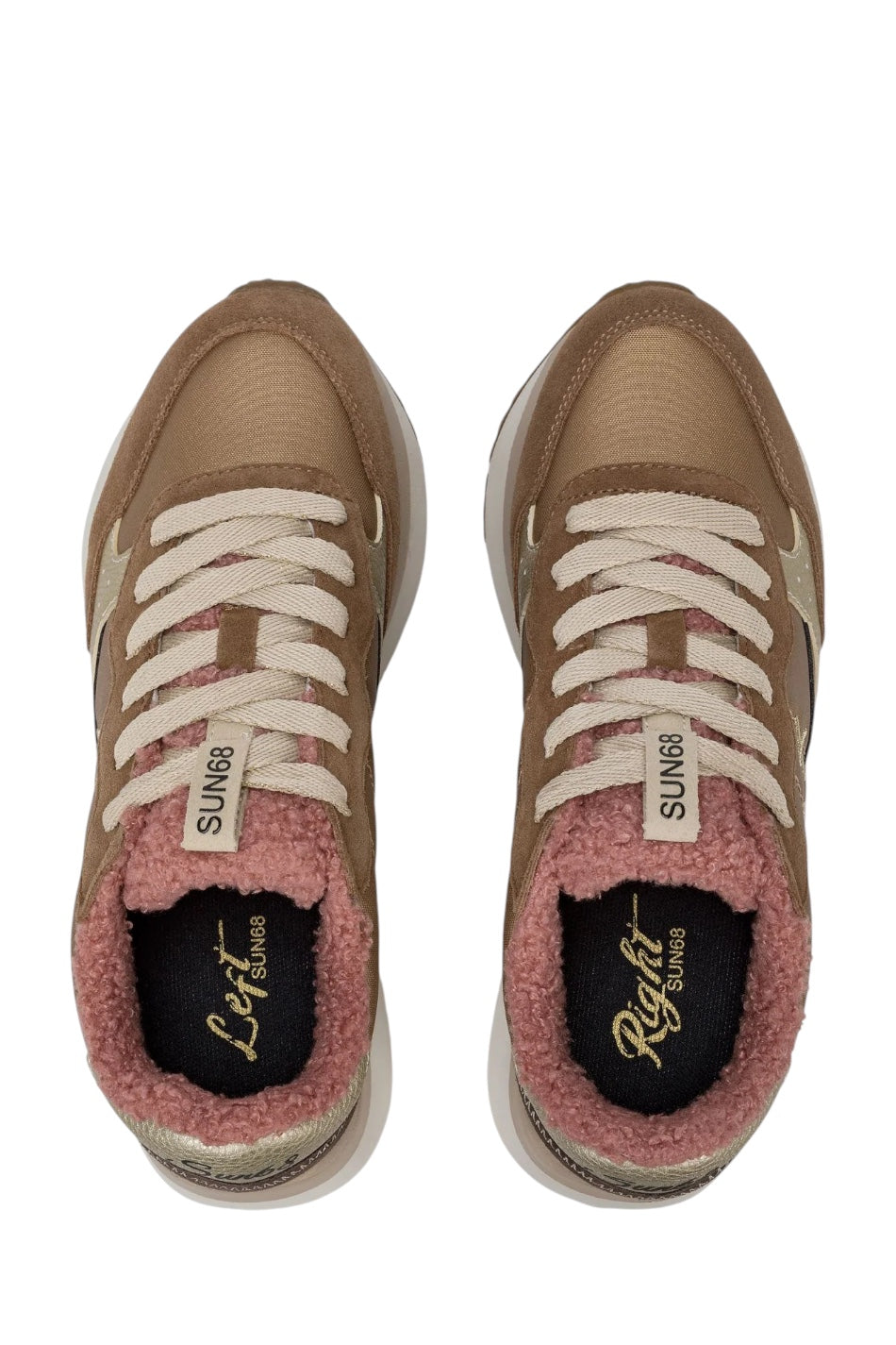 SUN68 BIG ALLY TEDDY IN NYLON E SUEDE VOLPE
