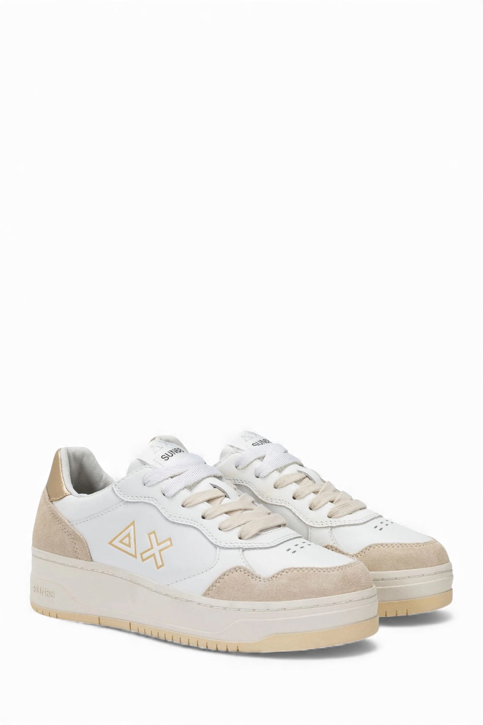 SUN68 BASKET LOVE LADY IN PELLE ORO