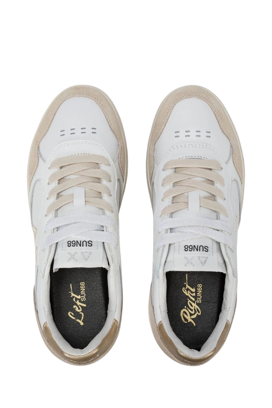 SUN68 BASKET LOVE LADY IN PELLE ORO