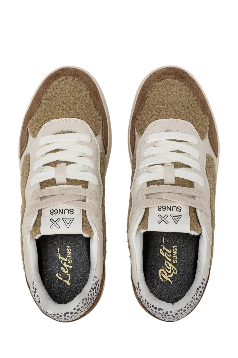 SUN68 BASKET LOVE LADY IN TEDDY BEIGE