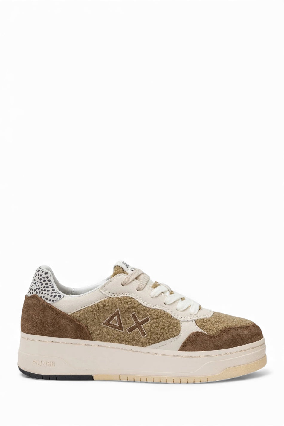 SUN68 BASKET LOVE LADY IN TEDDY BEIGE